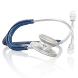 MDF® MD One® Epoch Titanium Stethoscope - Silver - Navy Blue