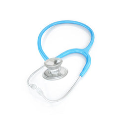 MDF® MD One® Epoch Titanium Stethoscope - Silver - Bright Blue