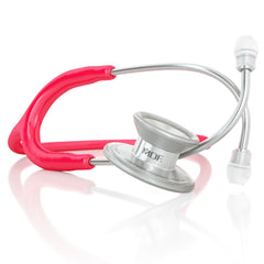 MDF® MD One® Epoch Titanium Stethoscope - Silver - Raspberry - MDF777T23