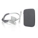 ProCardial® Titanium Adult Cardiology Stethoscope - Grey Glitter + Case - MDF Instruments UK