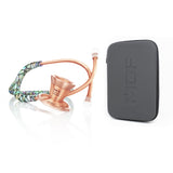 ProCardial® Titanium Adult Cardiology Stethoscope - Mermaid/Rose Gold + Case - MDF Instruments UK