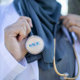 ProCardial® Titanium Adult Cardiology Stethoscope - Black Glitter/Gold + Case - MDF Instruments UK