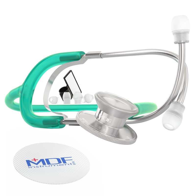 Basic Dual Head Stethoscope - Translucent Green