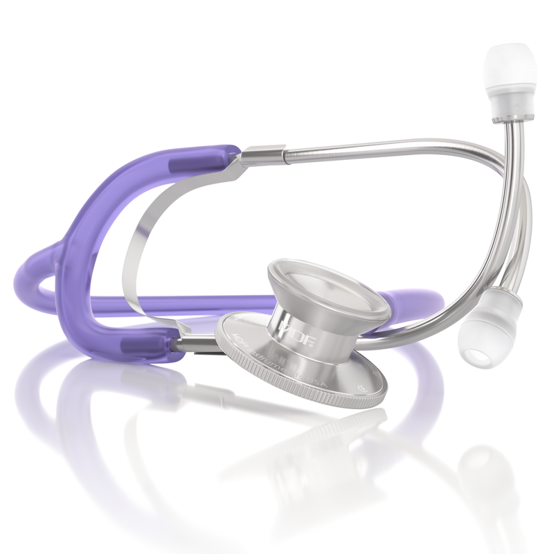 Basic Dual Head Stethoscope - Translucent Purple