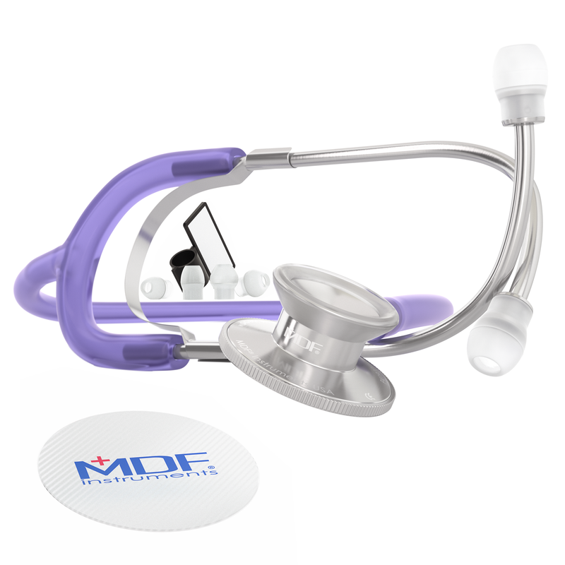 Basic Dual Head Stethoscope - Translucent Purple