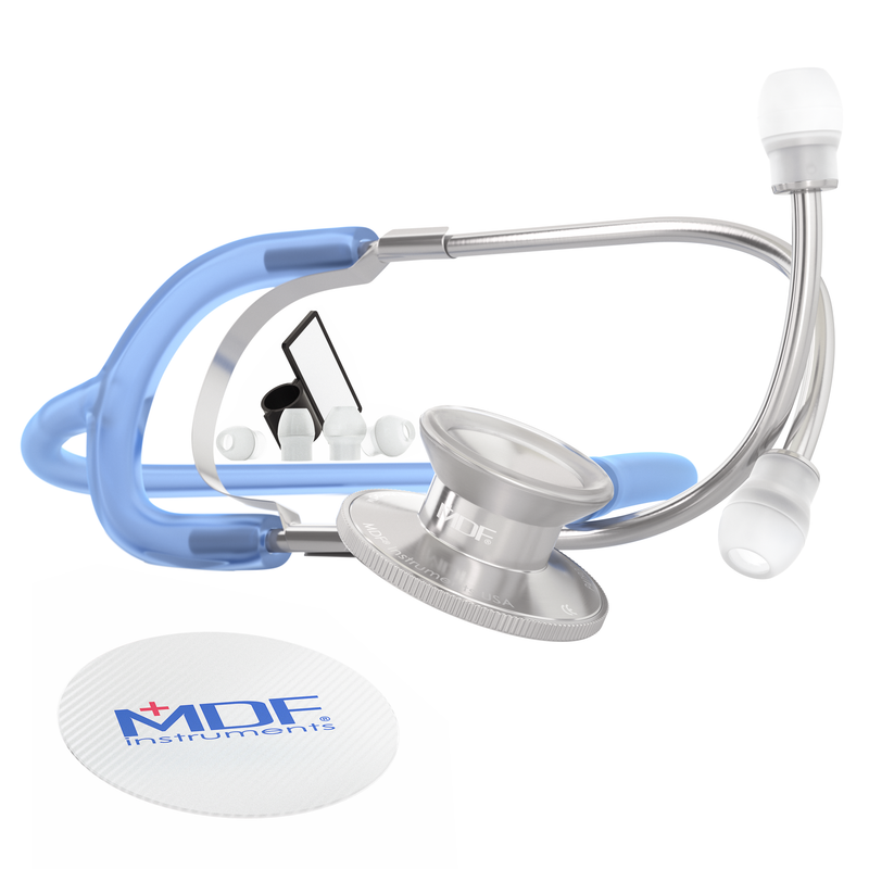 Basic Dual Head Stethoscope - Translucent Blue