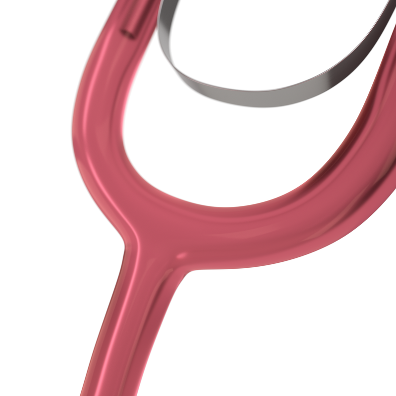 Basic Dual Head Stethoscope - Translucent Red