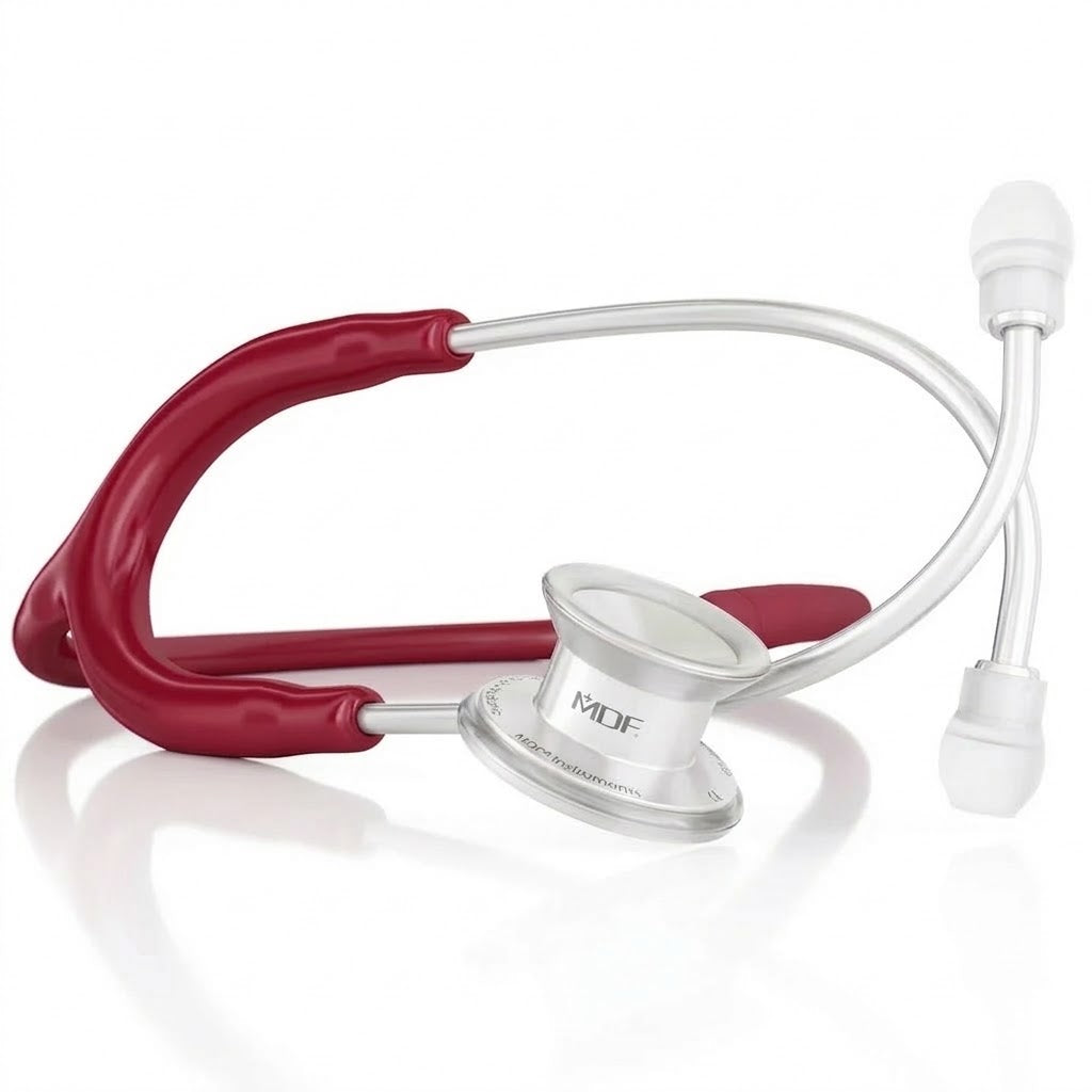 MD One® Pediatric Stethoscope - Burgundy