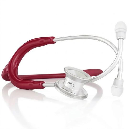 MD One® Pediatric Stethoscope - Burgundy