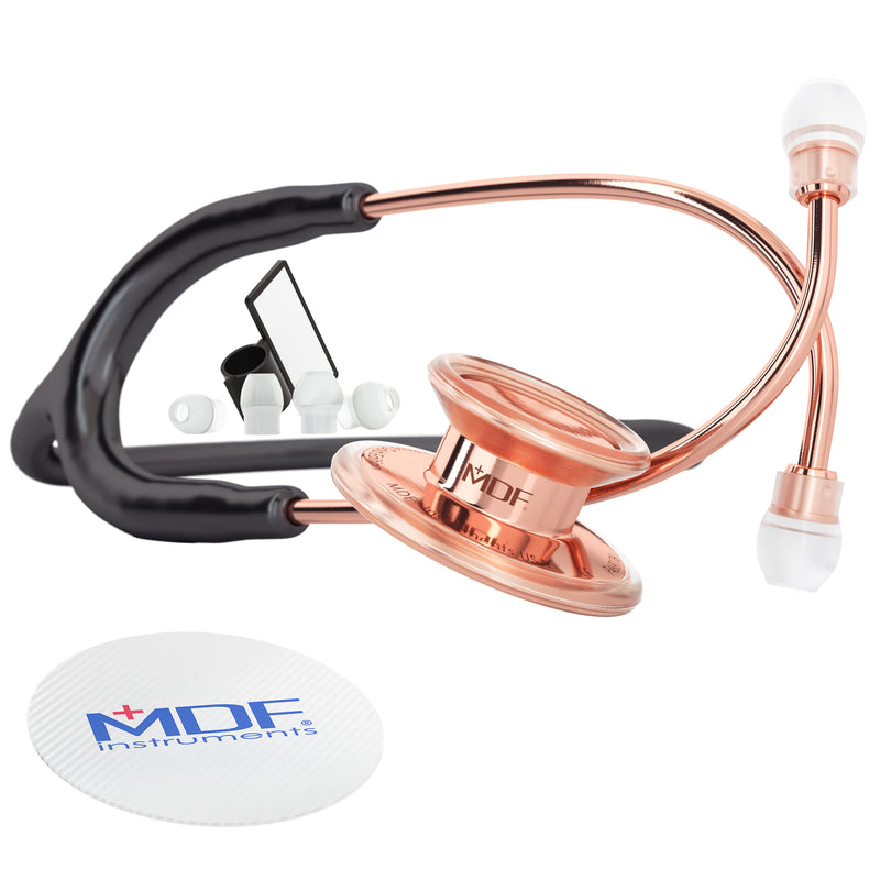 MD One®  Adult  Stethoscope - black /rose gold