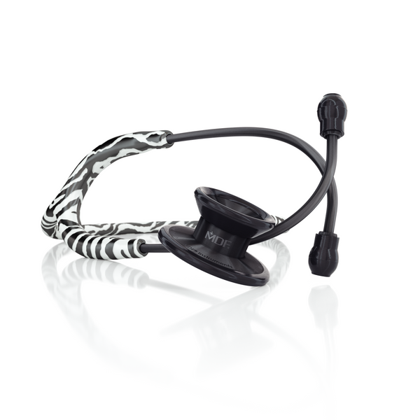 MD One Epoch Titanium Adult Stethoscope  - Zebra/BlackOut