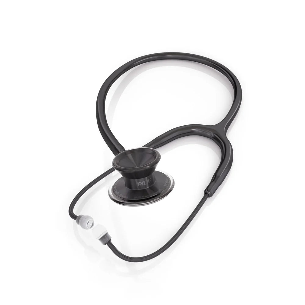 MD One® Epoch® Titanium Adult Stethoscope - Black/Metalika