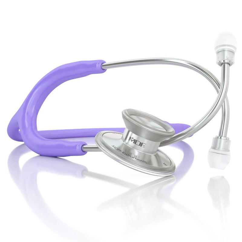 Acoustica® Adult Aluminum Silver Pastel Purple Stethoscope - MDF747XP07
