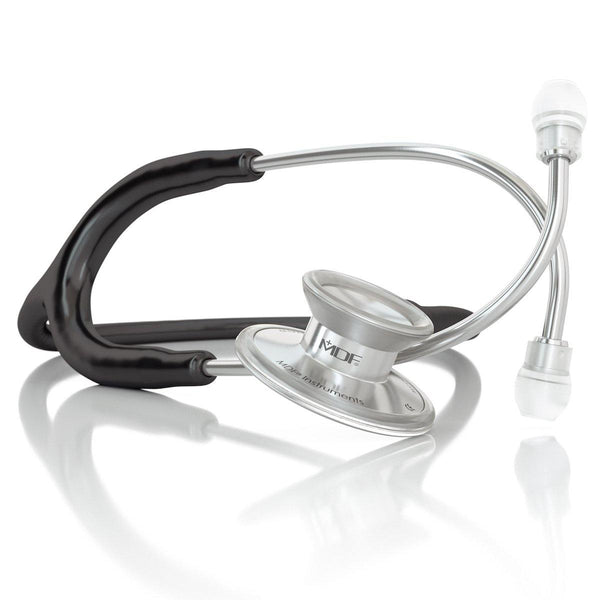 Acoustica® Adult Aluminum Silver Black Stethoscope - MDF747XP11