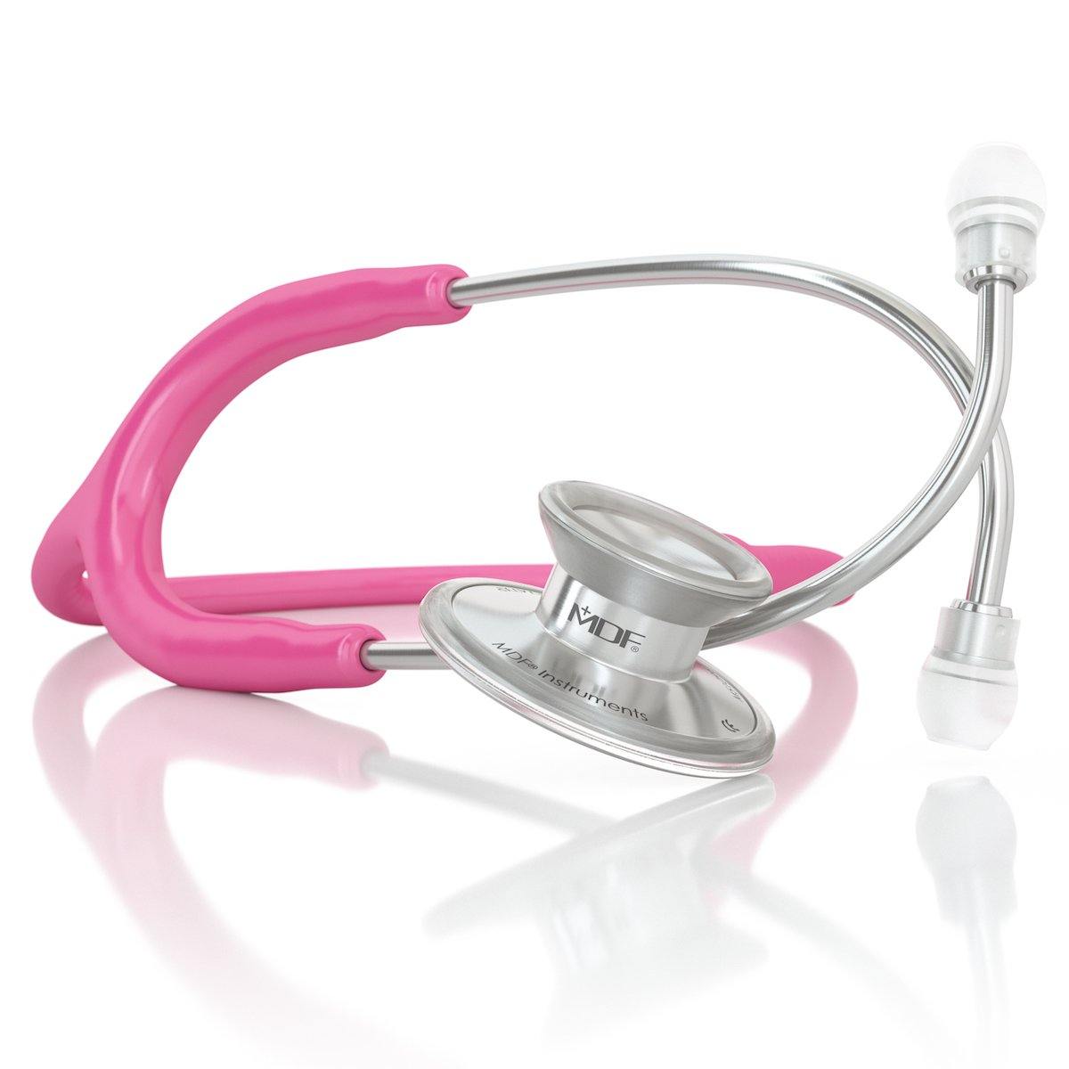 Acoustica® Adult Aluminum Silver Fuchsia Stethoscope - MDF747XP32