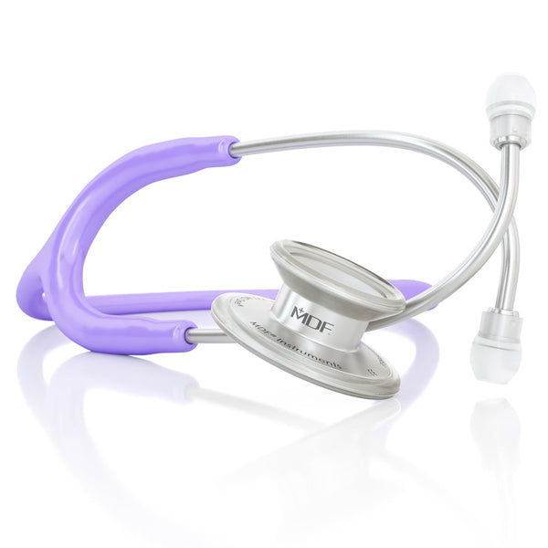 MDF® MD One® Epoch Titanium Stethoscope - Silver - Pastel Purple