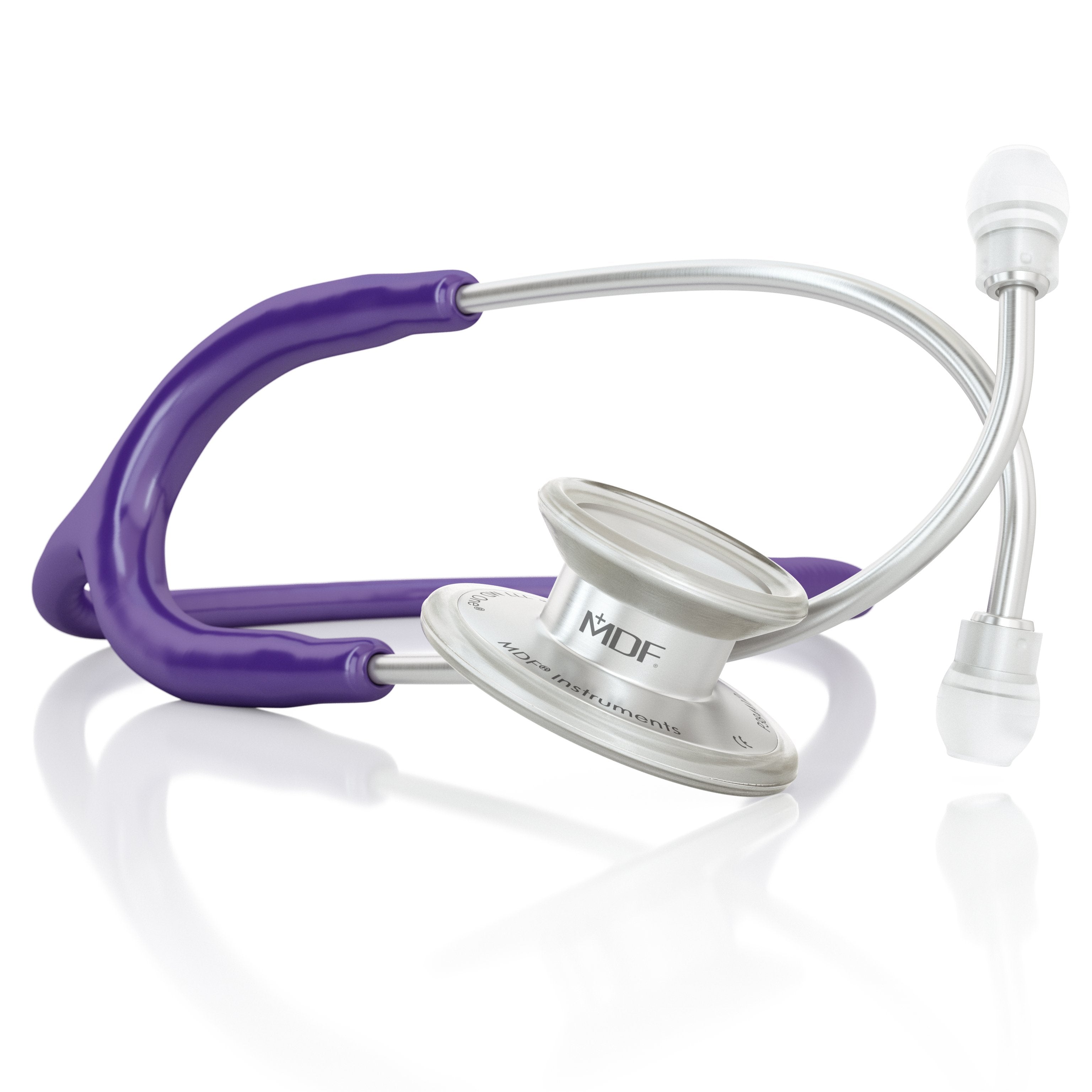 MDF® MD One® Adult Stainless Steel Stethoscope - Silver - Purple