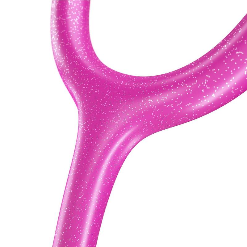 ProCardial® Titanium Adult Cardiology Stethoscope - Pink Glitter/Rose Gold + Case - MDF Instruments UK