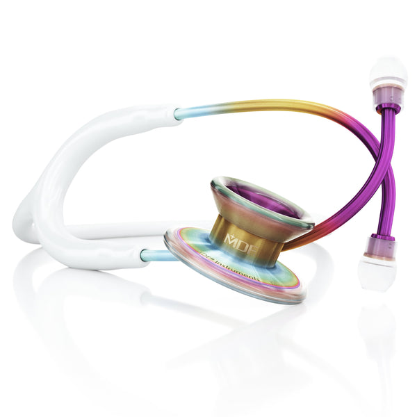 MDF® MD One® Epoch Titanium Stethoscope - Kaleidoscope - White