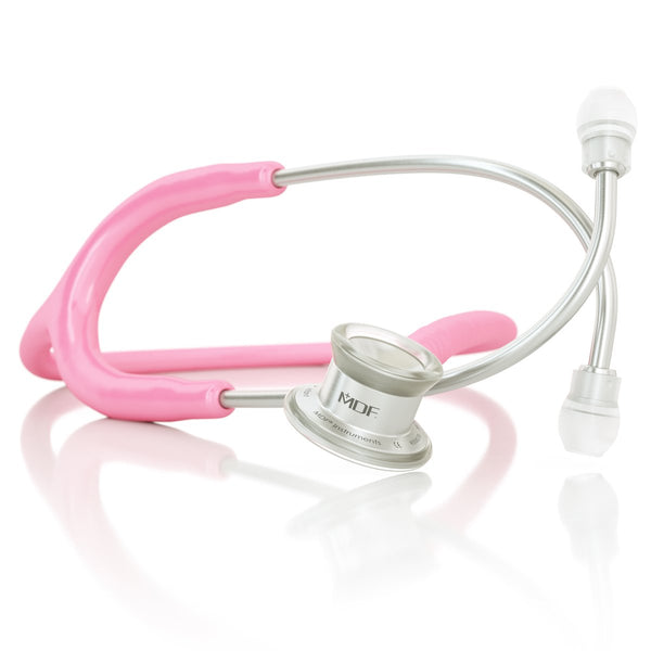 MDF® MD One® Infant Stainless Steel Stethoscope - Silver - Pink