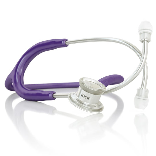 MDF® MD One® Infant Stainless Steel Stethoscope - Silver - Purple