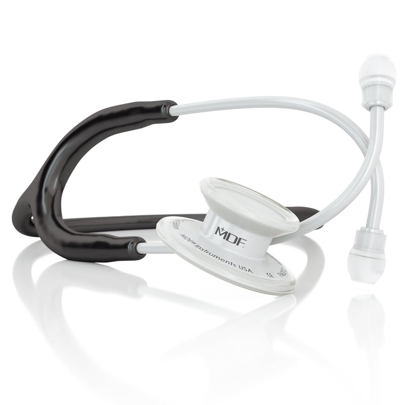 MD One® Adult Stethoscope - Black/WhiteOut - MDF Instruments UK