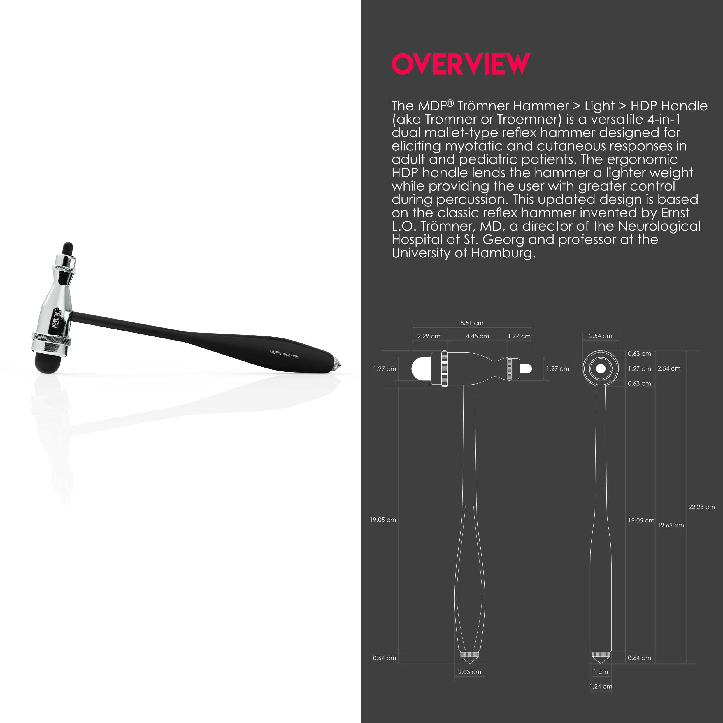 Tromner with Built-In Brush - MDF Instruments UK