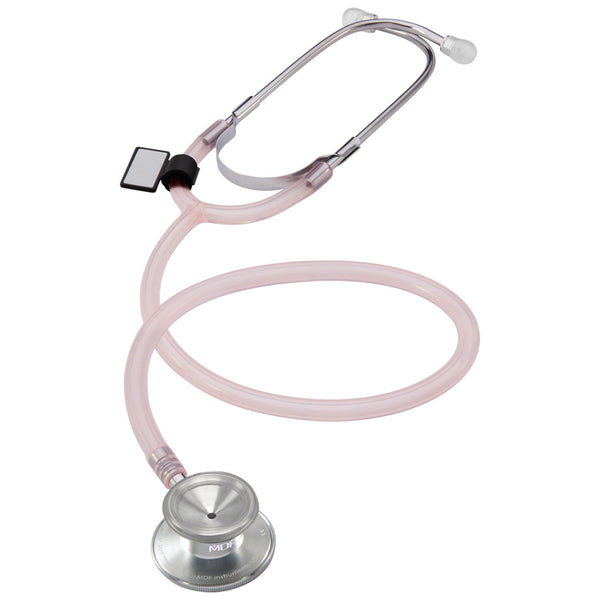 Basic Dual Head Stethoscope - Translucent Pink - MDF Instruments UK