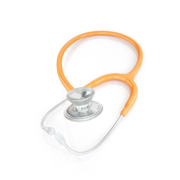 MDF® MD One® Epoch Titanium Stethoscope - Silver - Orange