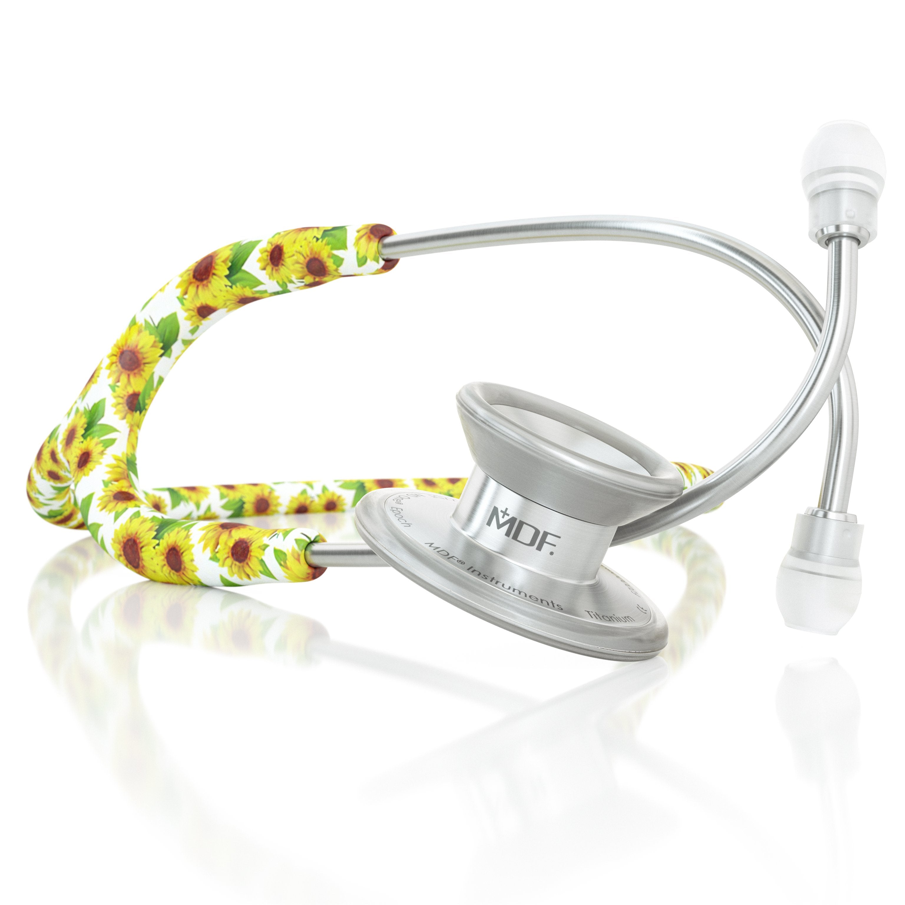 MDF® MD One® Epoch Titanium Stethoscope - Silver - Sunflower