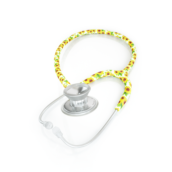 MDF® MD One® Epoch Titanium Stethoscope - Silver - Sunflower