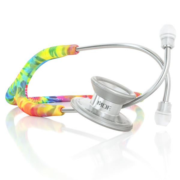 MDF® MD One® Epoch Titanium Stethoscope - Silver - Tie Dye