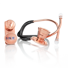 ProCardial® Adult & Pediatric Stethoscope - Black/Rose Gold - MDF Instruments UK
