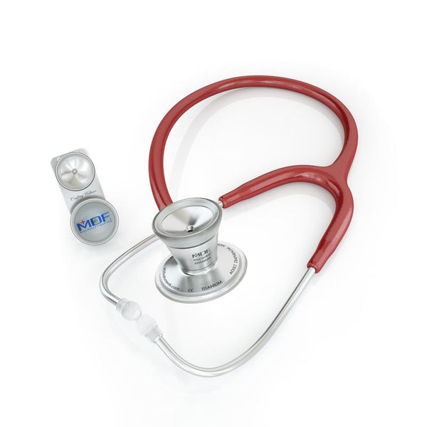 ProCardial® Titanium Adult & Pediatric Stethoscope - Burgundy - MDF Instruments UK