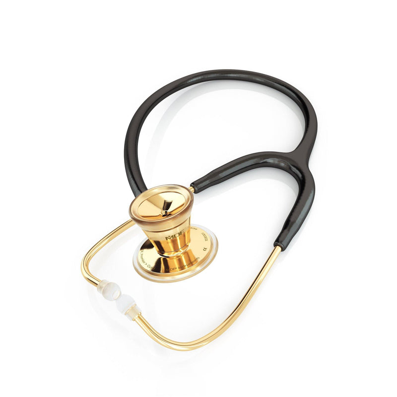 ProCardial® Adult Stethoscope - Black/Gold - MDF Instruments UK
