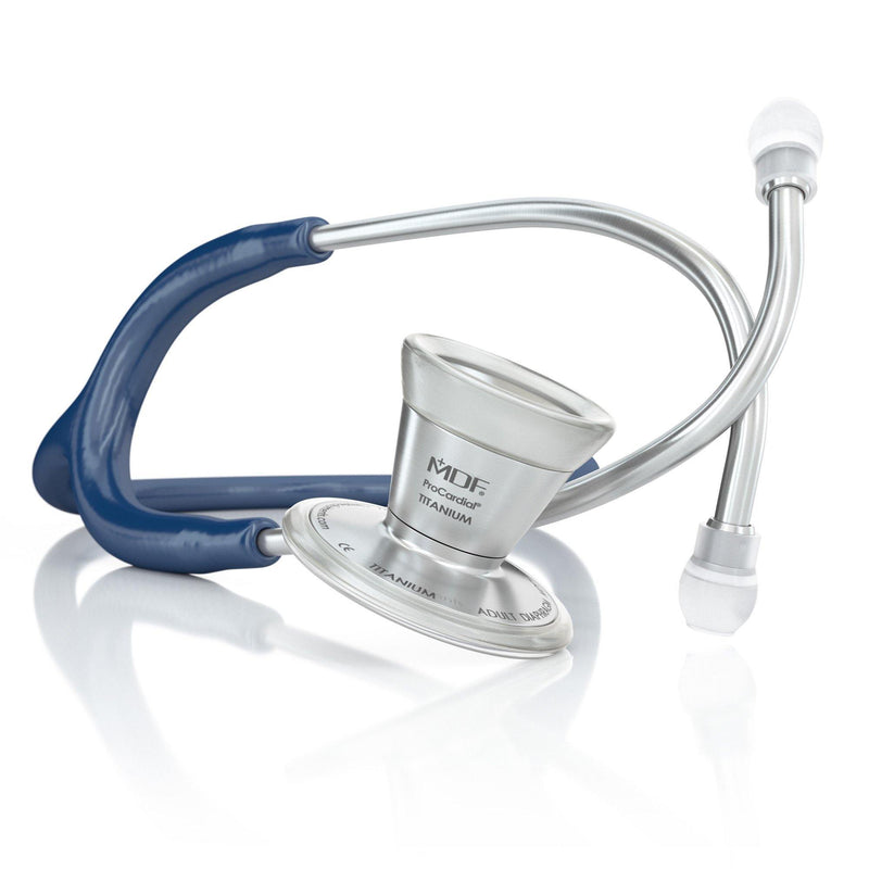 ProCardial® Titanium Adult Stethoscope - Navy Blue - MDF Instruments UK