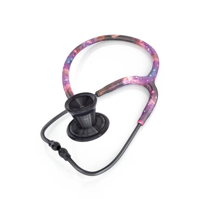ProCardial® Titanium Adult Cardiology Stethoscope - Galaxy/BlackOut + Case - MDF Instruments UK