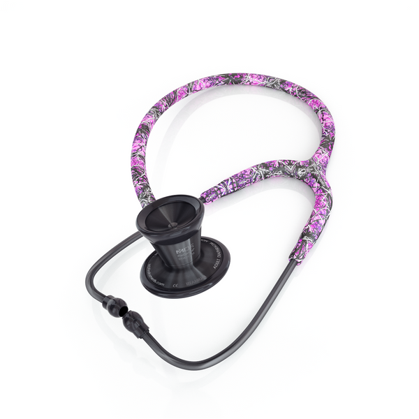 MDF® ProCardial® Adult Titanium Stethoscope - BlackOut - Muddy Girl - MDF797TMGBO