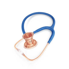 ProCardial® Titanium Adult Cardiology Stethoscope - Royal Blue Glitter/Rose Gold + Case - MDF Instruments UK