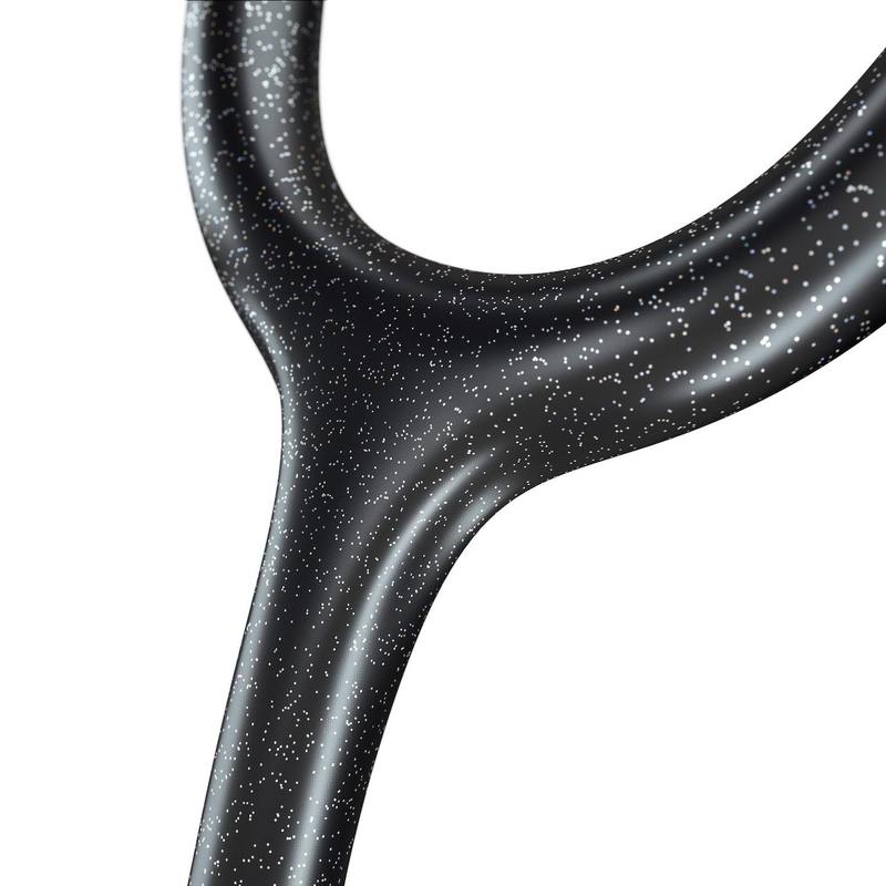 ProCardial® Titanium Adult Cardiology Stethoscope - Black Glitter/Gold + Case - MDF Instruments UK