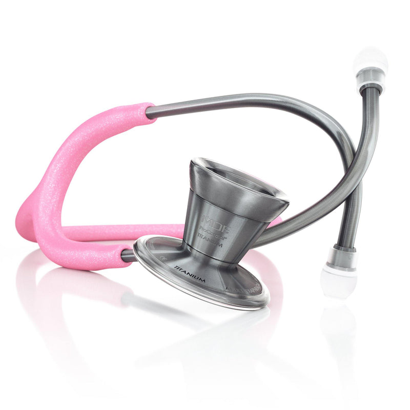 Pink Medical Instrument ProCardial® Titanium Adult Cardiology Stethoscope - Pink Glitter ...